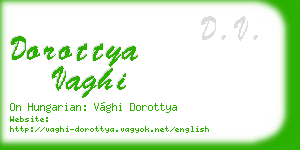 dorottya vaghi business card